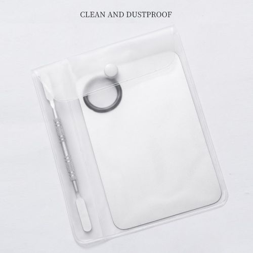 Stainless Steel Cosmetic Mixing Makeup Palette with Spatula